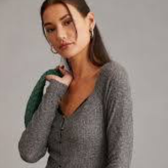 Anthropologie Lace-Trimmed Cardigan - Picture 2 of 9